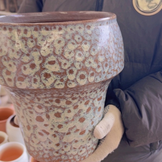 紫砂花盆高28口22————-