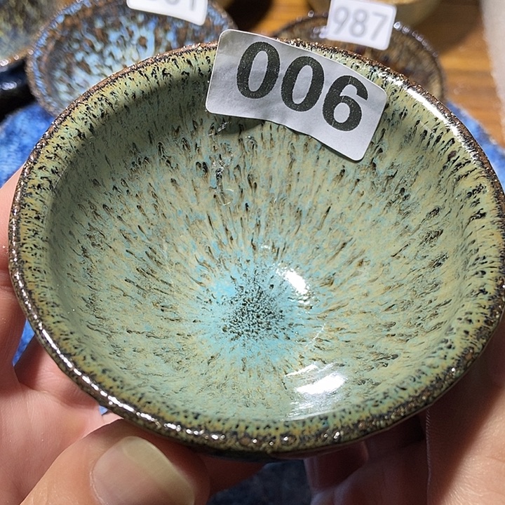 茶盏龙窑柴烧柴烧落灰