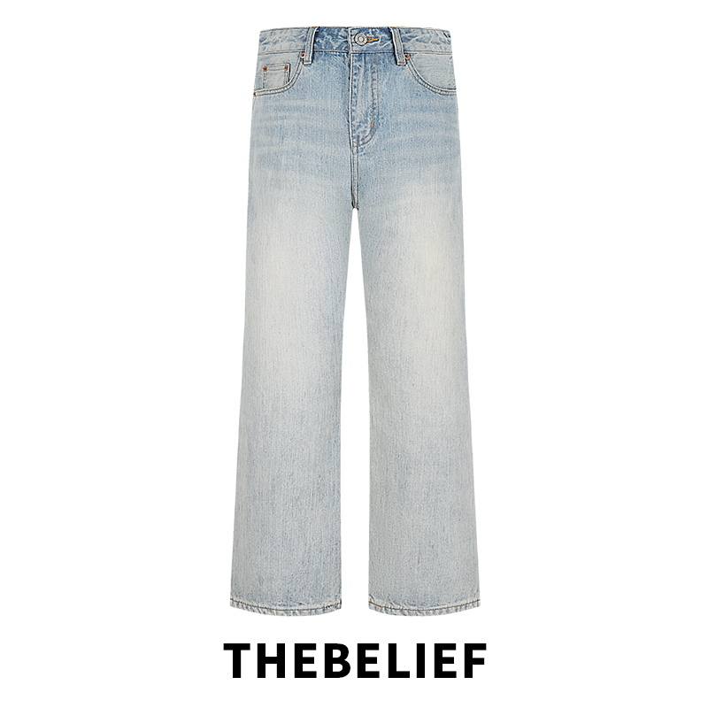 25843#日本KUROKI面料重磅水洗无弹百搭517微喇牛仔裤男士