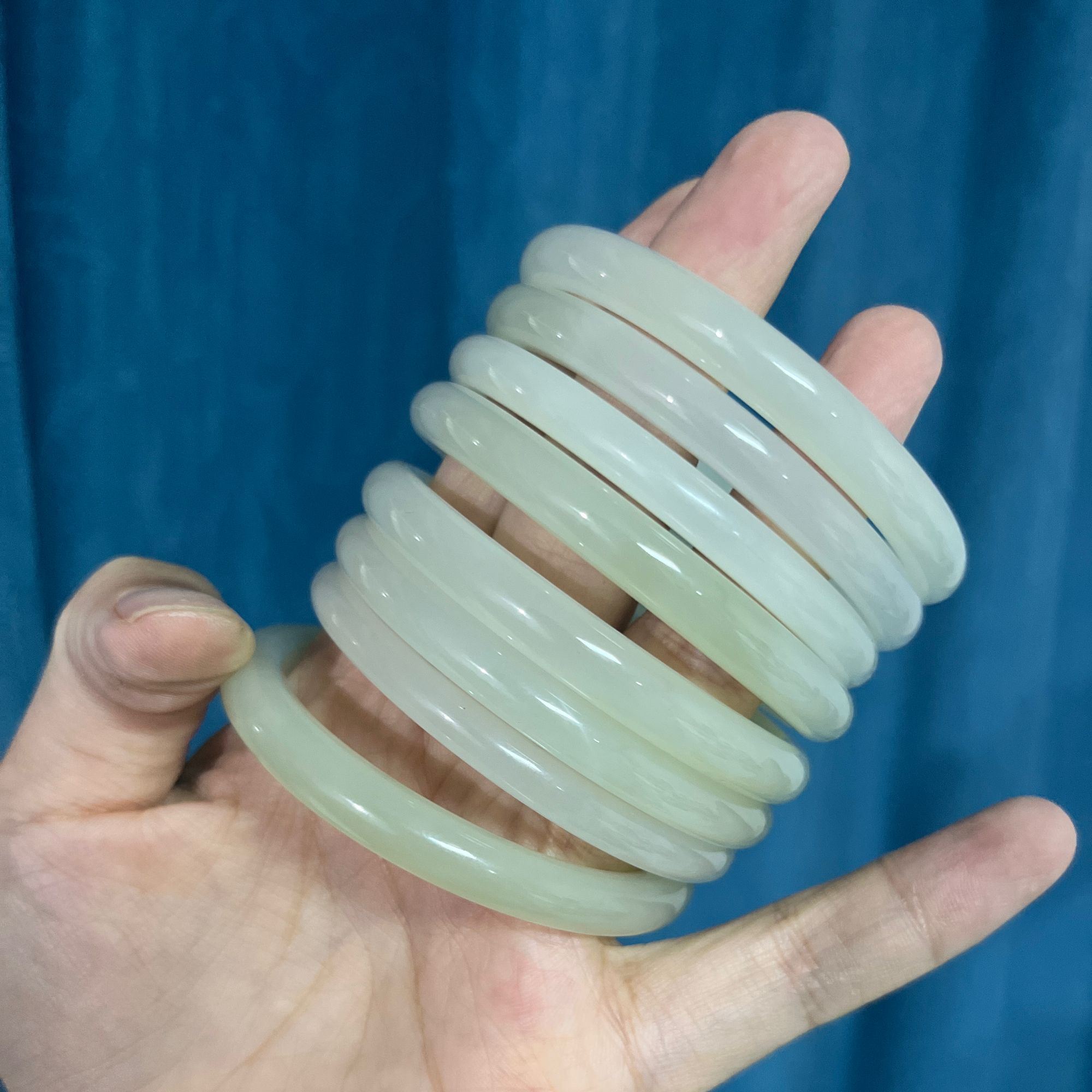  【沐光】晴水色玉镯子多样性拍一单发一条