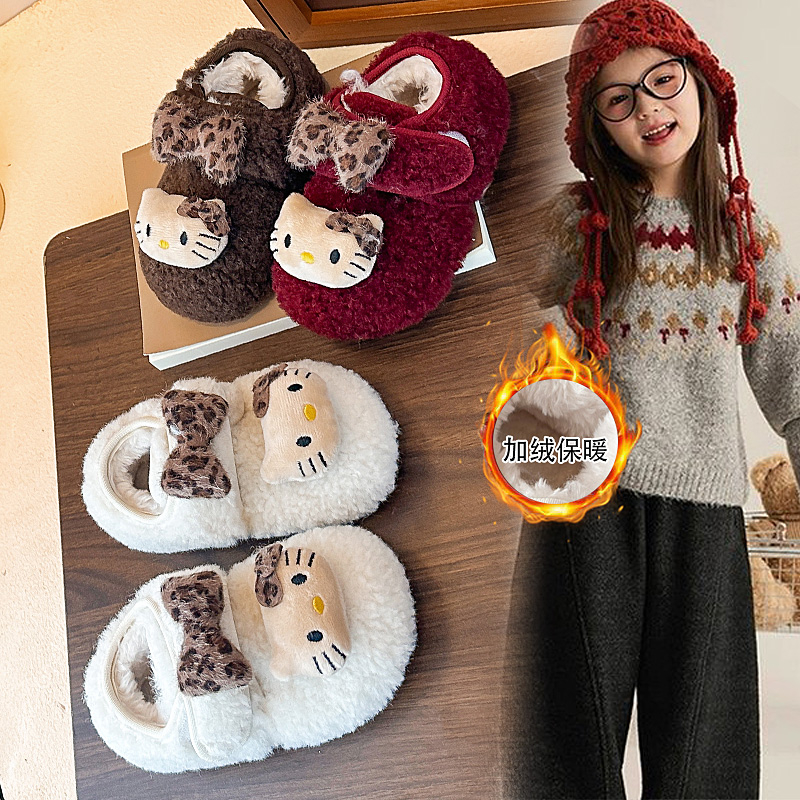 韩版女童加绒保暖毛毛鞋2025秋冬季小爆款博肯棉鞋宝宝防滑软底鞋