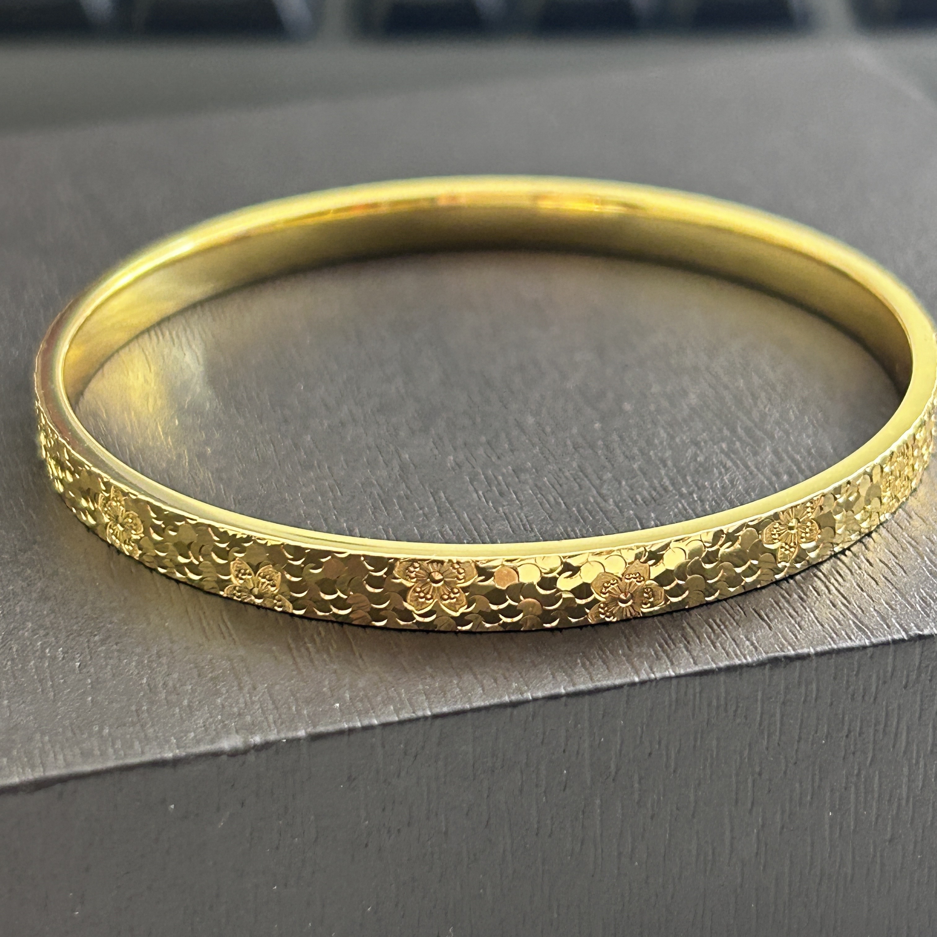 足银手镯 【店长专享1】足银梅花碎冰冰手镯YSZ354