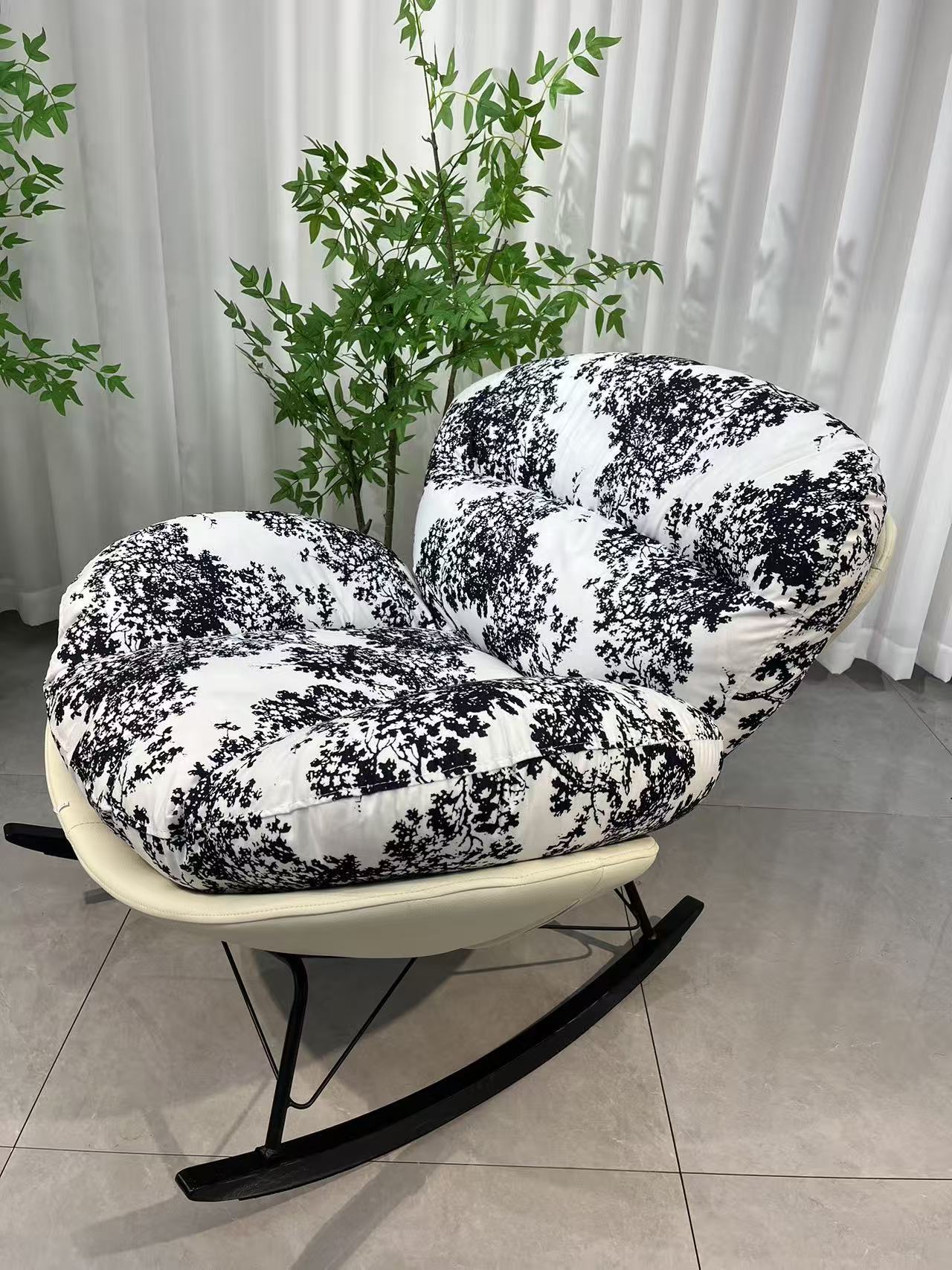 【活动专用】天鹅蛋壳摇椅客厅阳台懒人沙发现代极简轻奢单人休闲椅