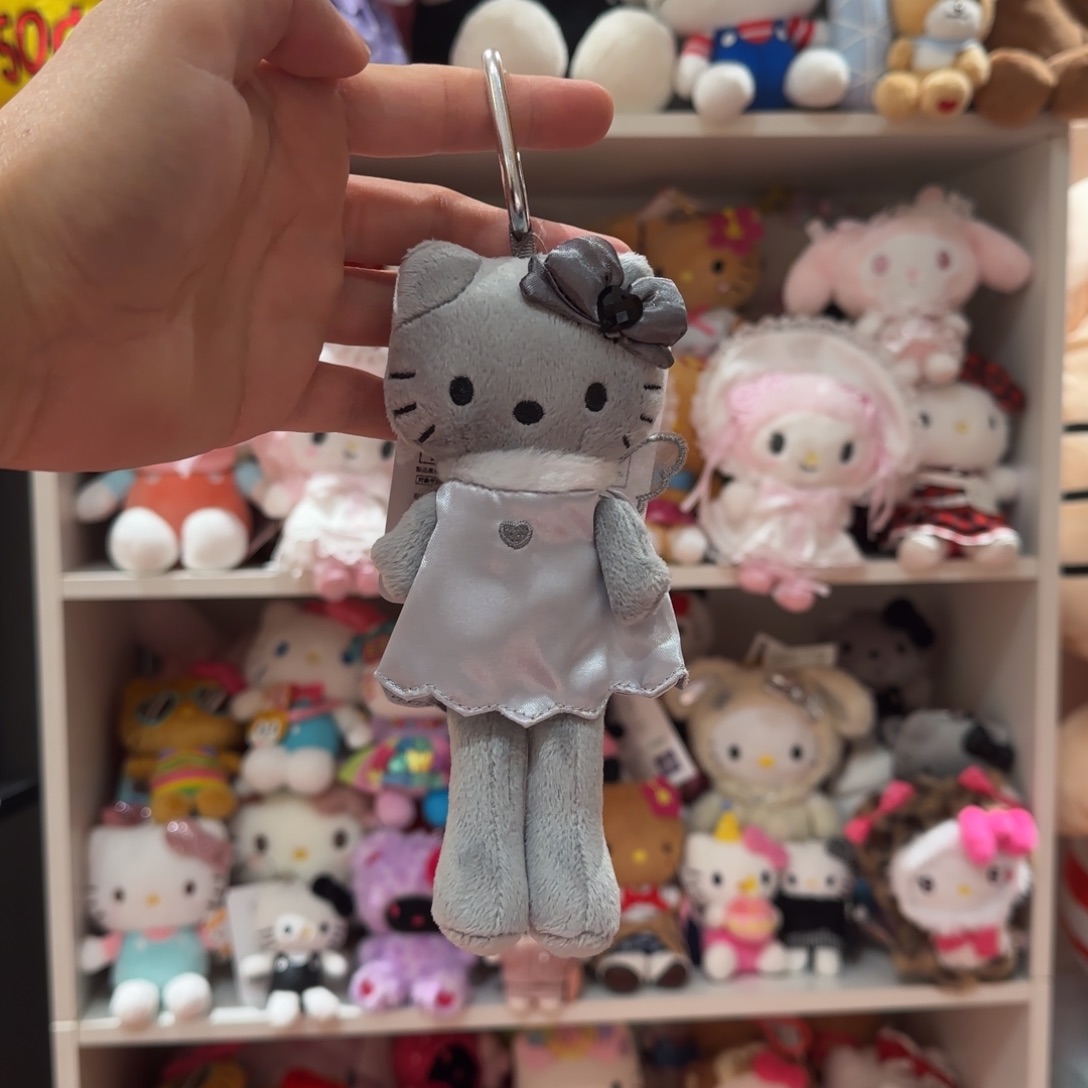 毛绒灰天使kt挂件
