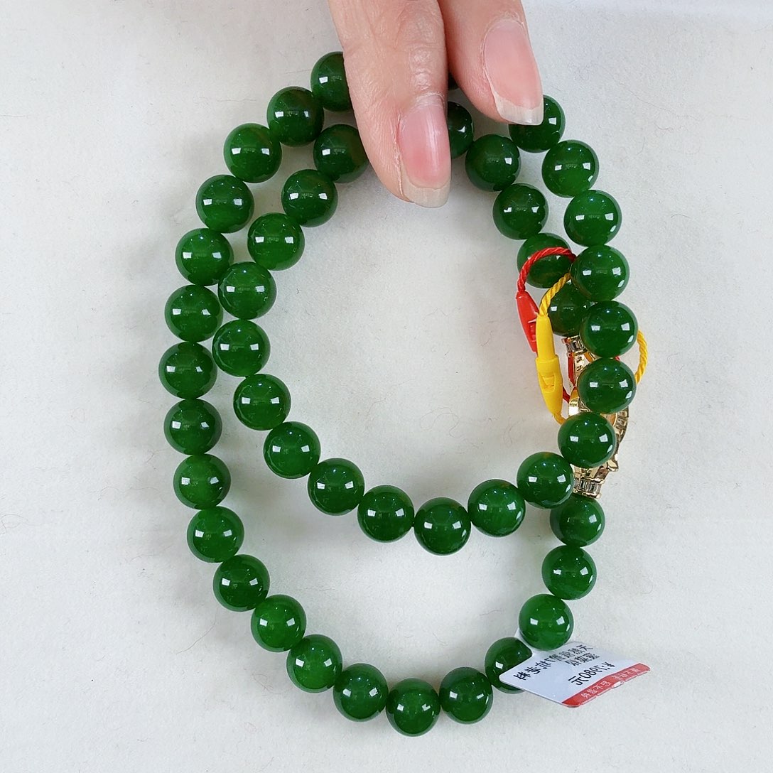 和田玉（碧玉）颈饰未镶嵌小***恼