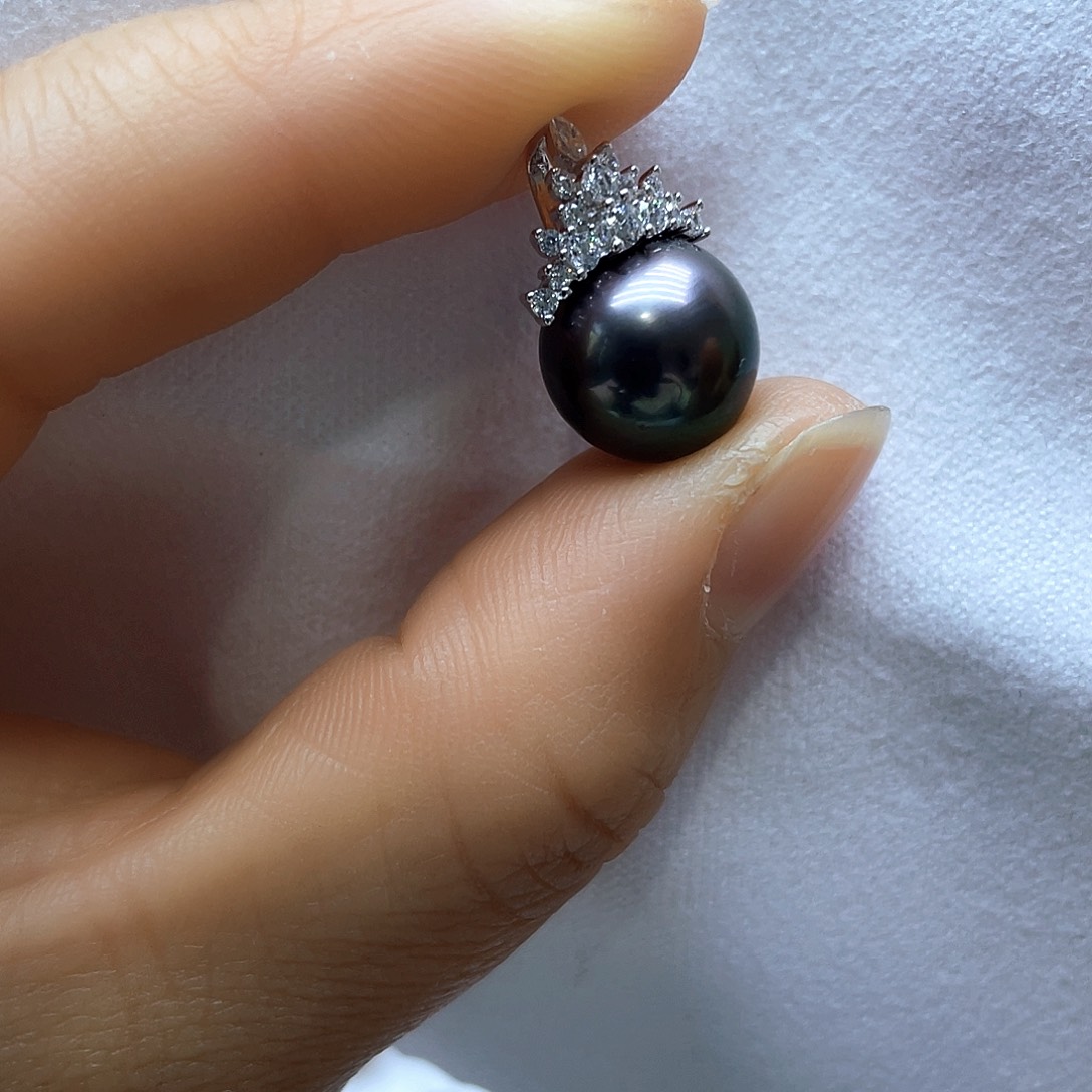 海水珍珠颈饰银S925镶嵌