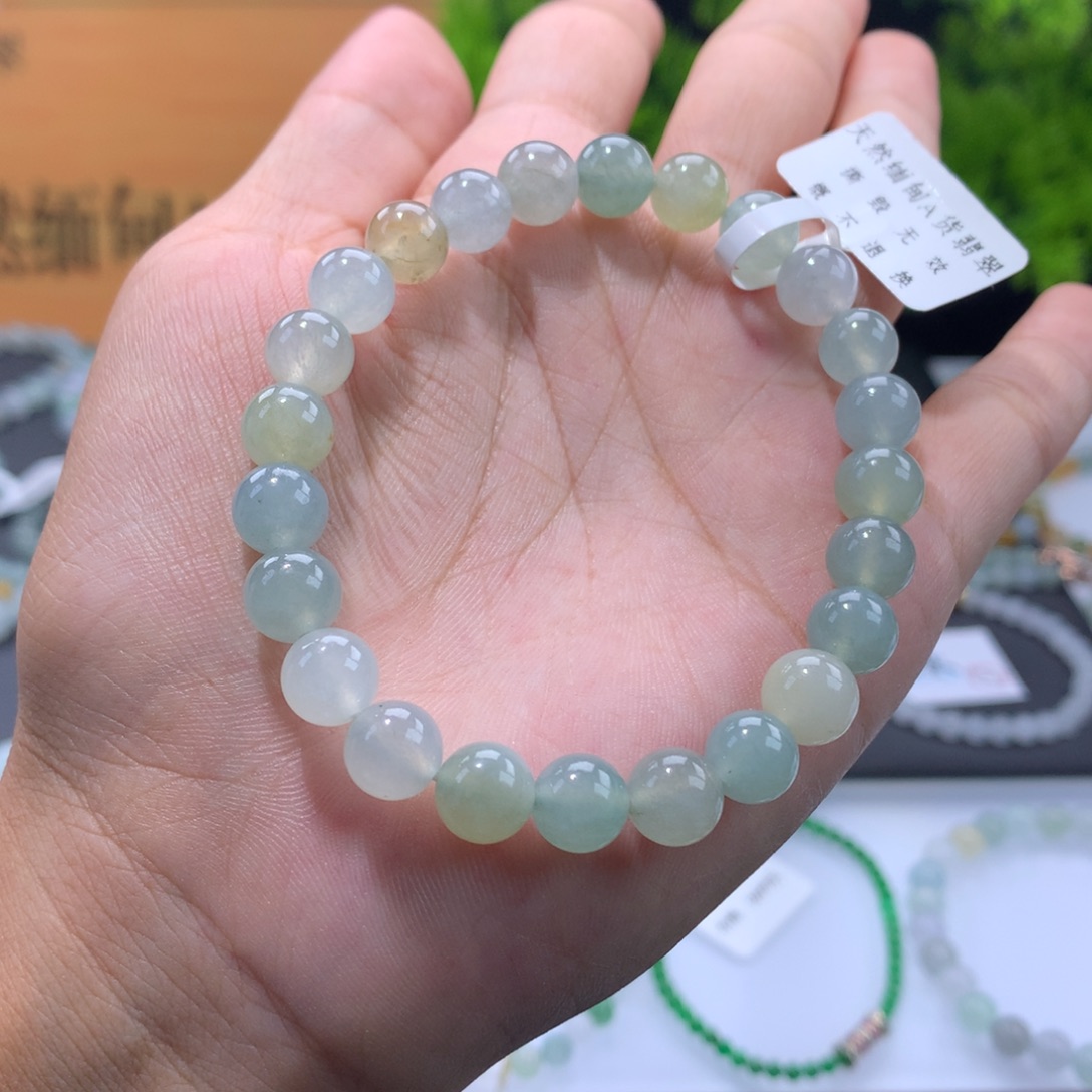 翡翠未镶嵌手链卡8