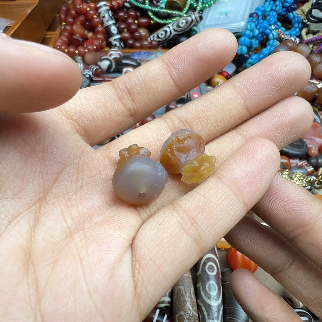 冰***心玛瑙/玉髓未镶嵌珠宝半成品