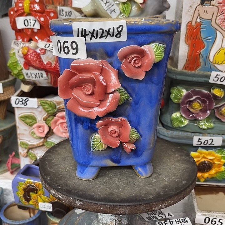 粗陶材质多肉花盆