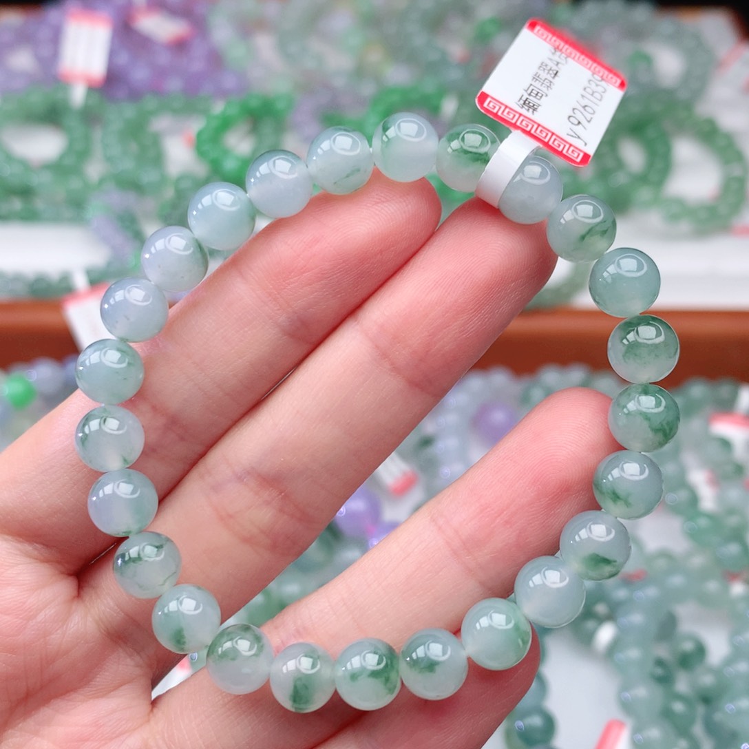 翡翠手链未镶嵌翡翠7.5mm