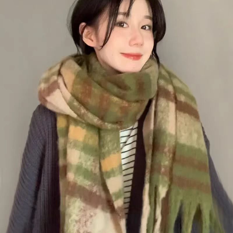 新款羊绒高定围巾双面保暖时尚百搭加厚韩版秋冬必备