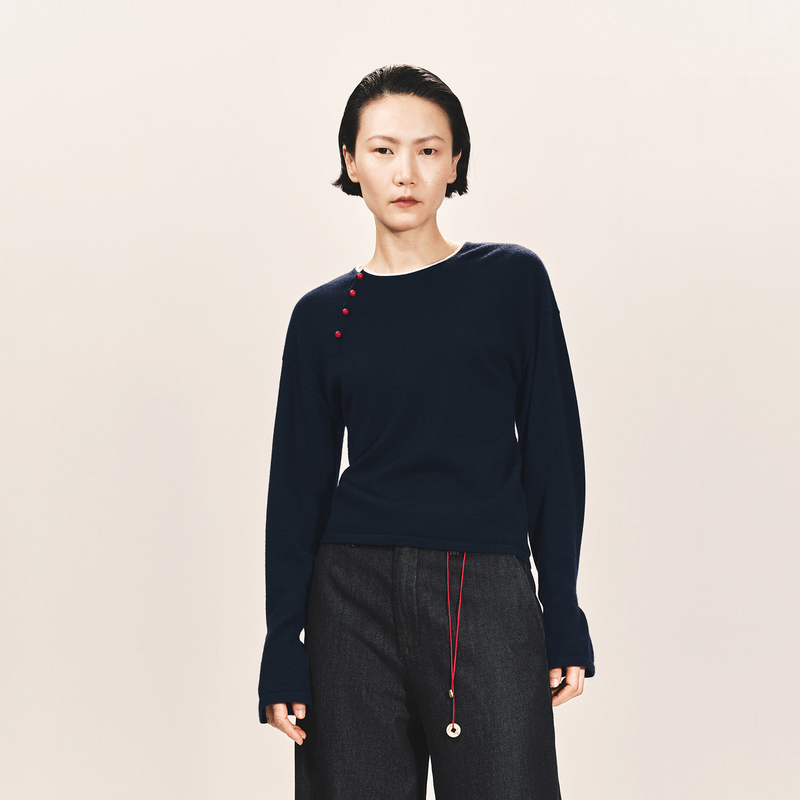 edition × SAMUEL GUI YANG联名系列云朵山羊绒毛衣#EBE3SWT035
