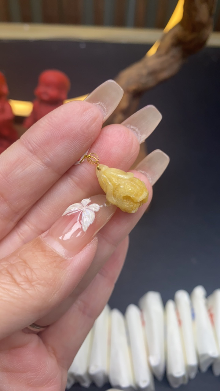天然a货翡翠18k白菜886