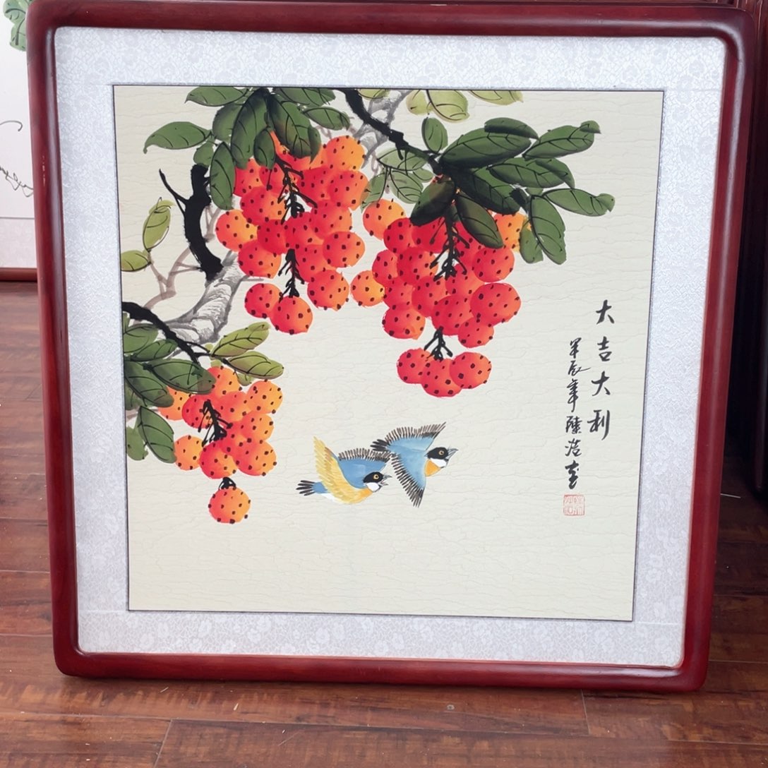 国画带框尺寸63*63厘米