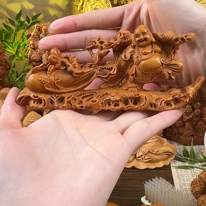 柏木（崖柏）布袋弥勒