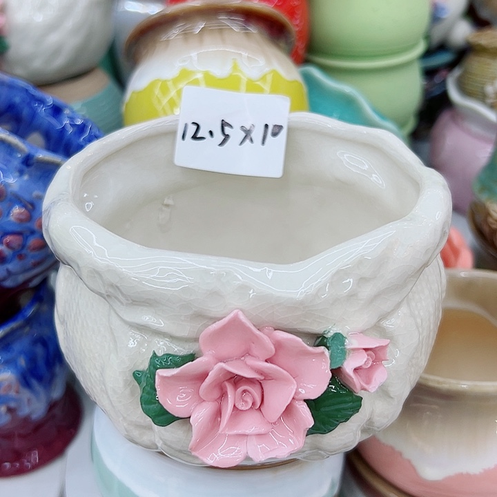 有孔，满10元发货多肉陶瓷花盆