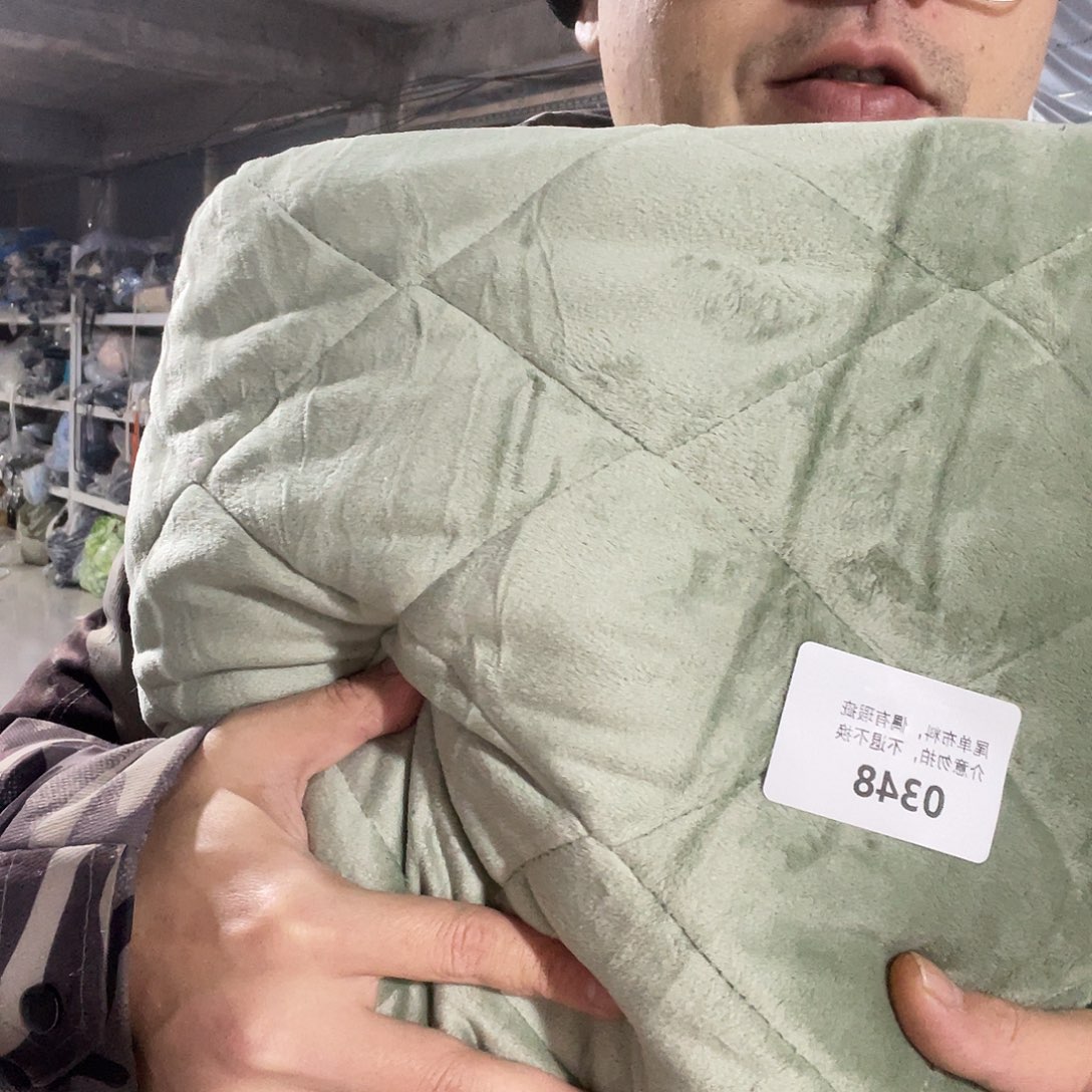 宽1.75米尘土脏加厚款双面毛绒绗棉1米价348