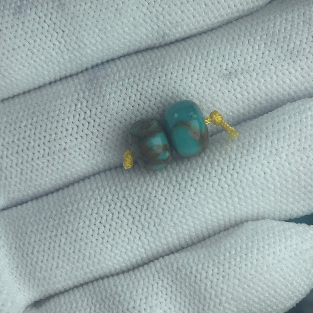 原矿网花三彩墩子8.5尺寸