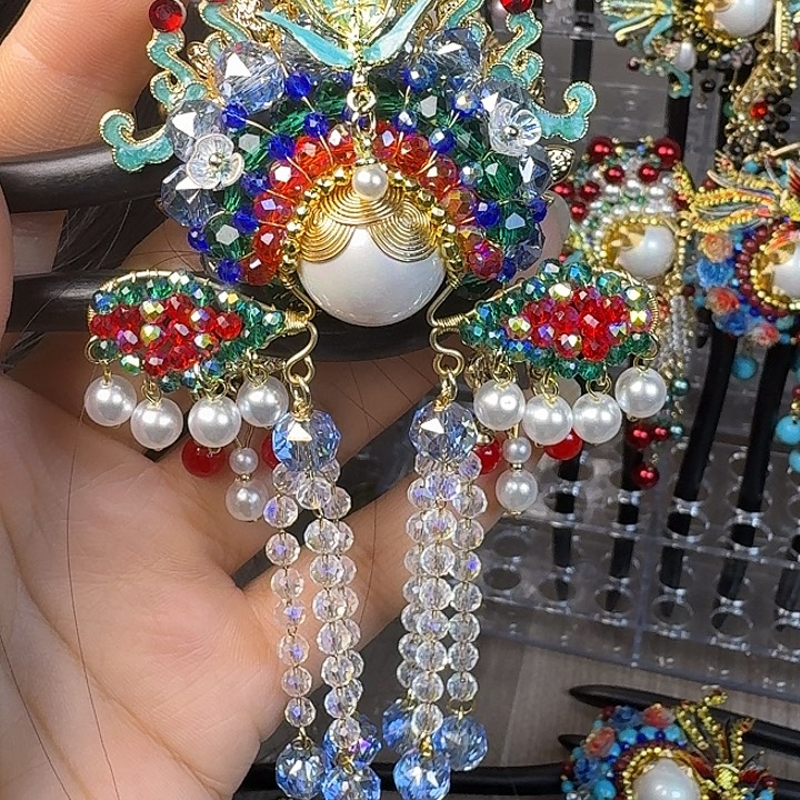 听***你古风刀马旦发簪发饰