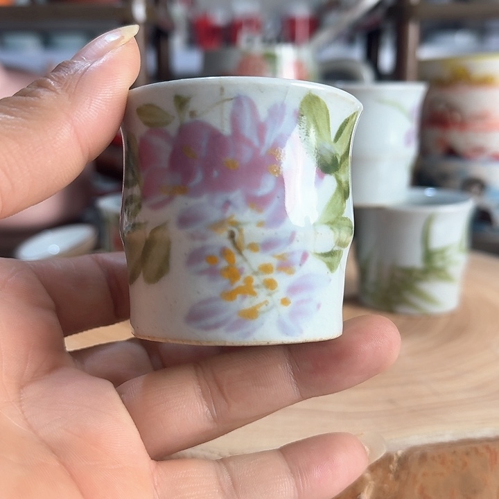 景德镇陶瓷竹节小杯杯