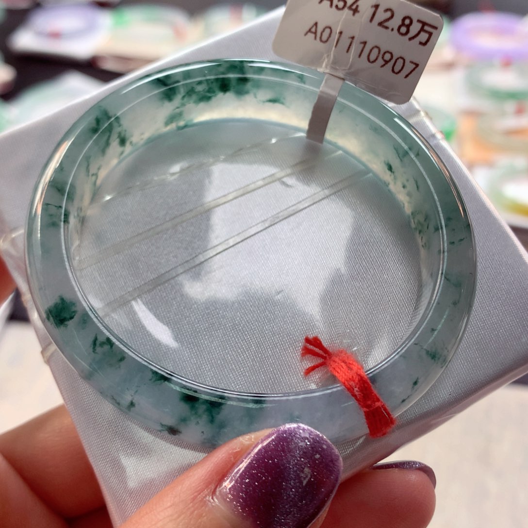 翡翠手镯（贵妃镯）未镶嵌14号欣