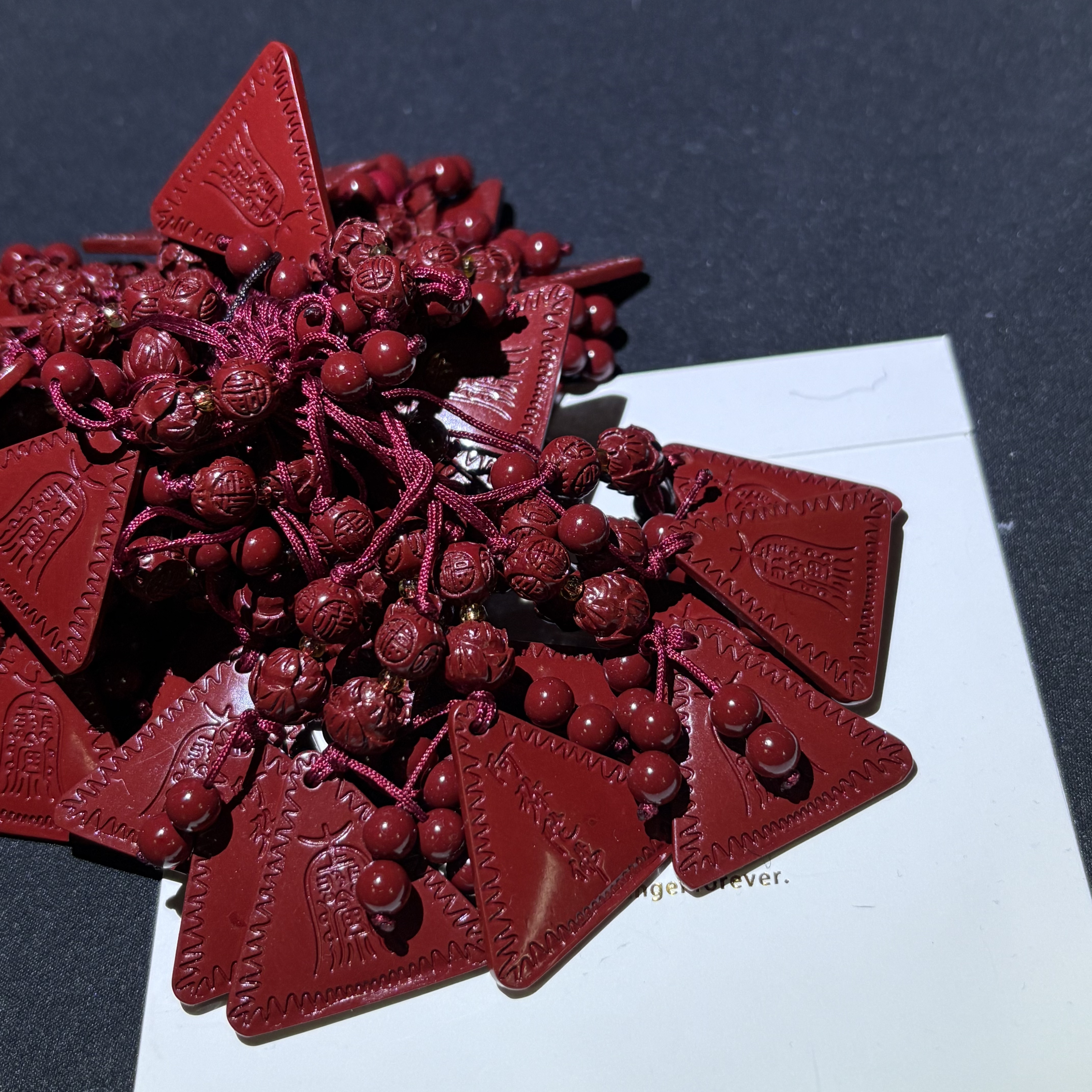 天然辰砂YY0030朱砂配件 三角多样性发其一