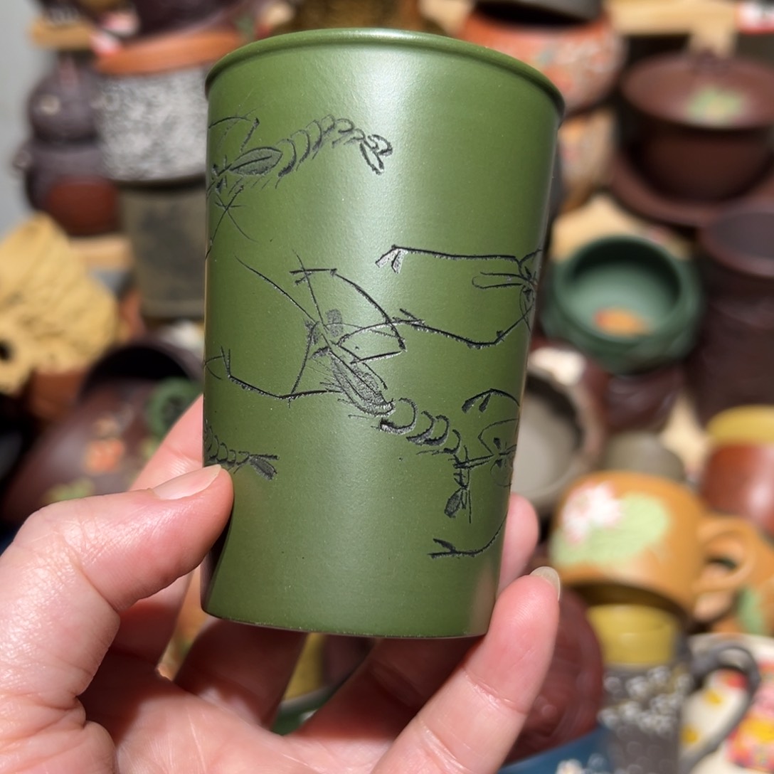 紫砂茶杯宜兴紫砂主人杯