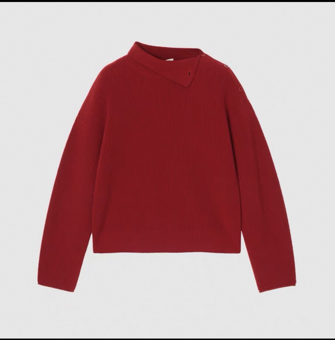 250558【禾 订单】2025秋季新款羊绒针织套头衫红色