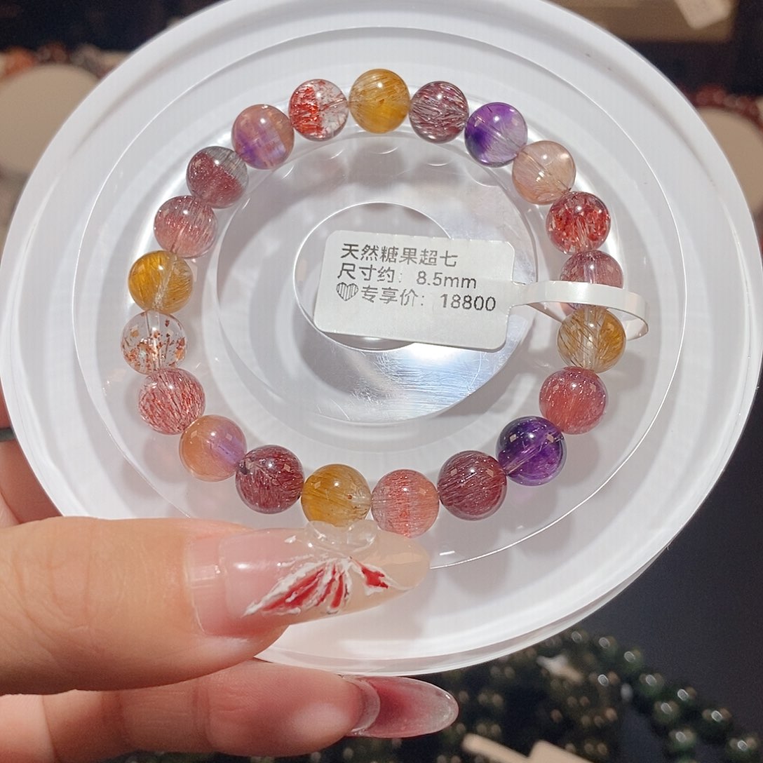 水晶手链未镶嵌糖果超七