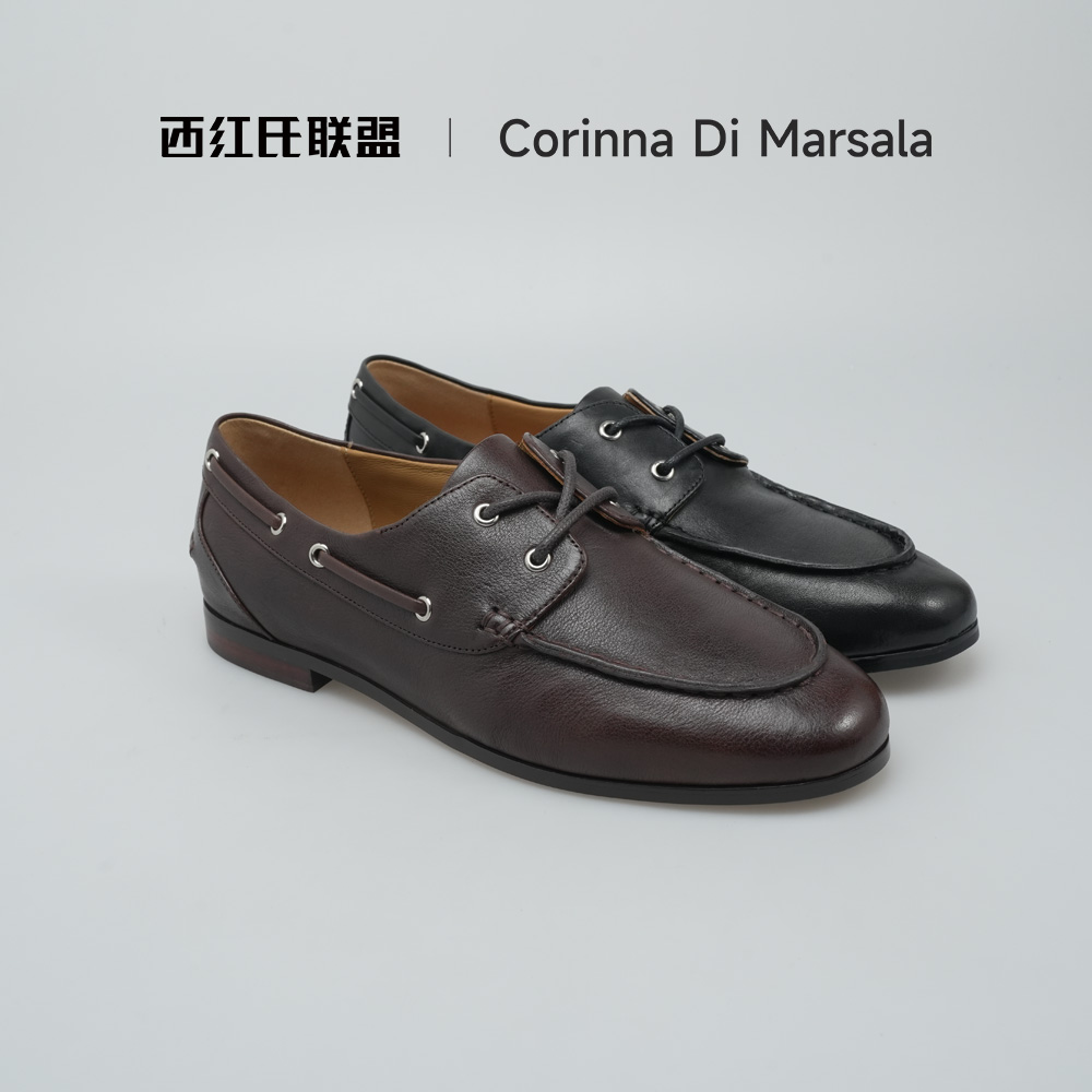 【西红氏联盟】舒适女士真皮时尚单鞋 跟高1.5cm半码拍大