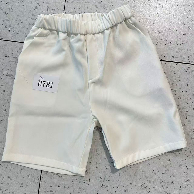 【孤品清仓】H781儿童白色短裤孤品NO退NO换