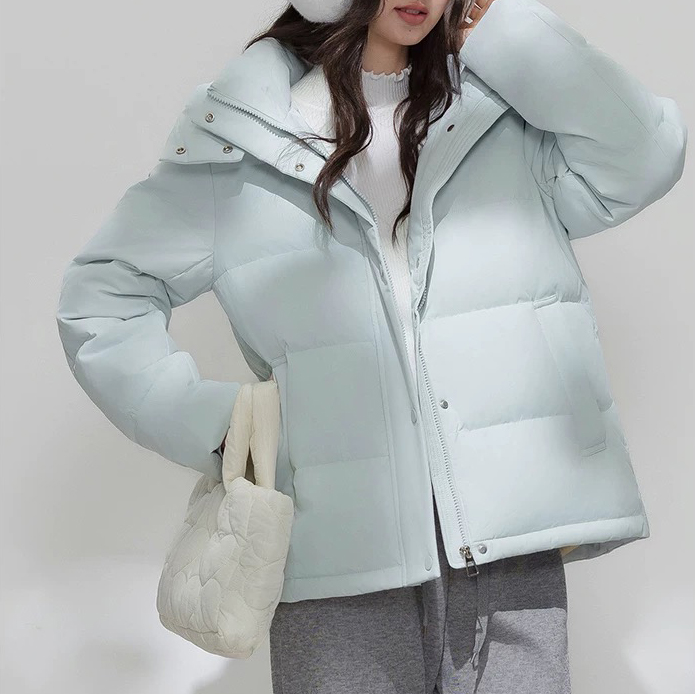 【白鹅绒】专柜品牌新款鹅绒服女连帽休闲百搭冬季保暖外套 大