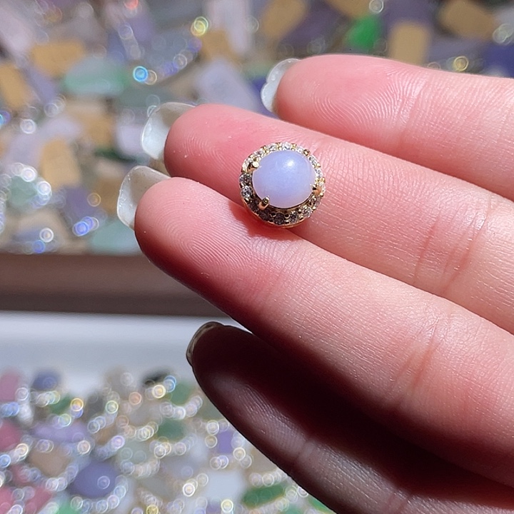 翡翠银S925镶嵌颈饰翡翠