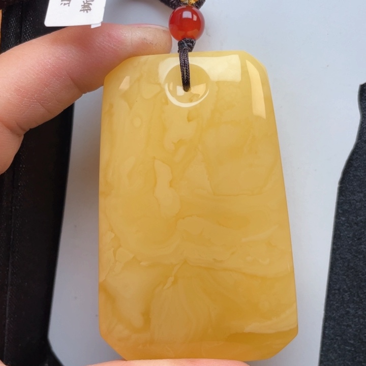 蜜蜡裸石未镶嵌蜜蜡无事牌