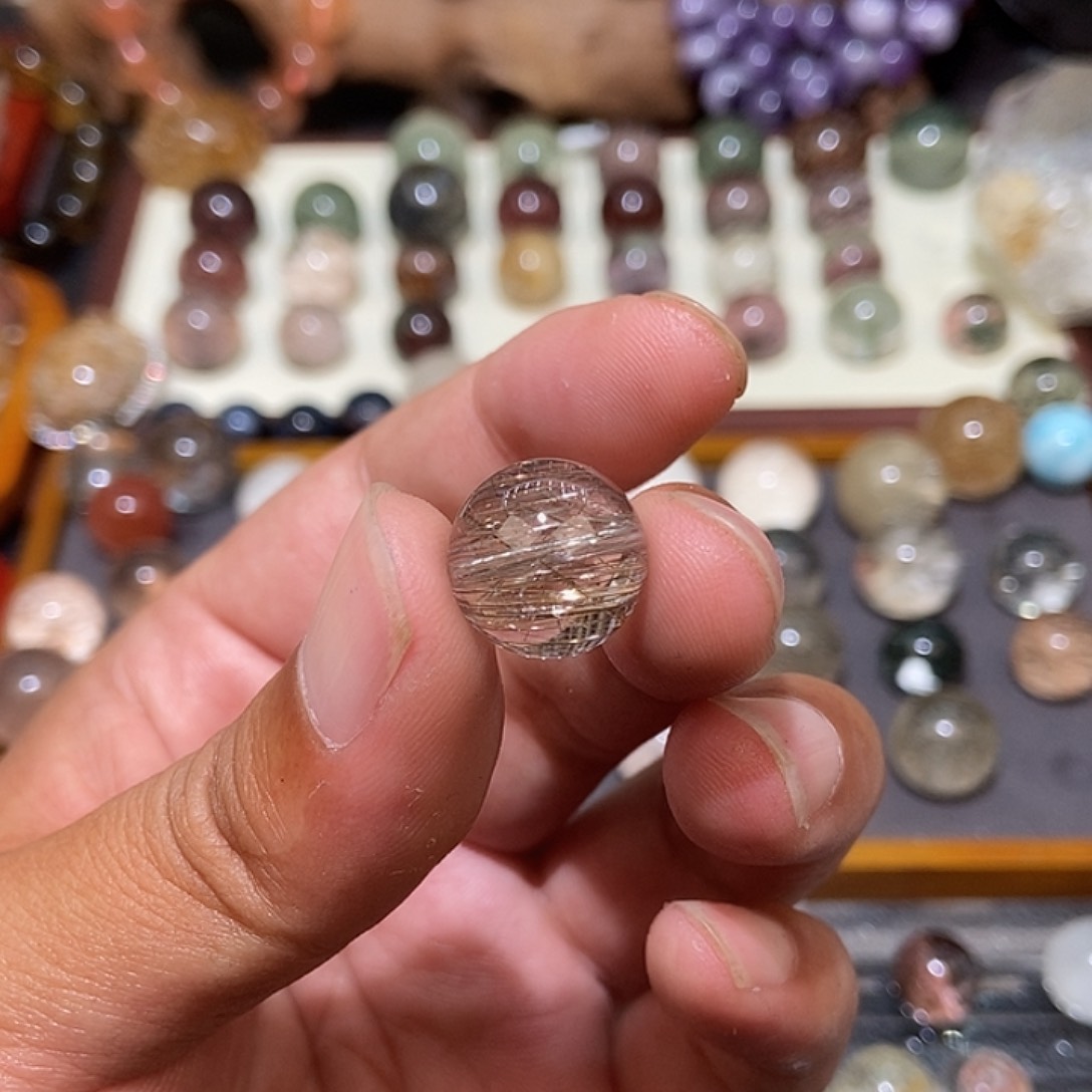 水晶单珠不退不换未镶嵌水晶