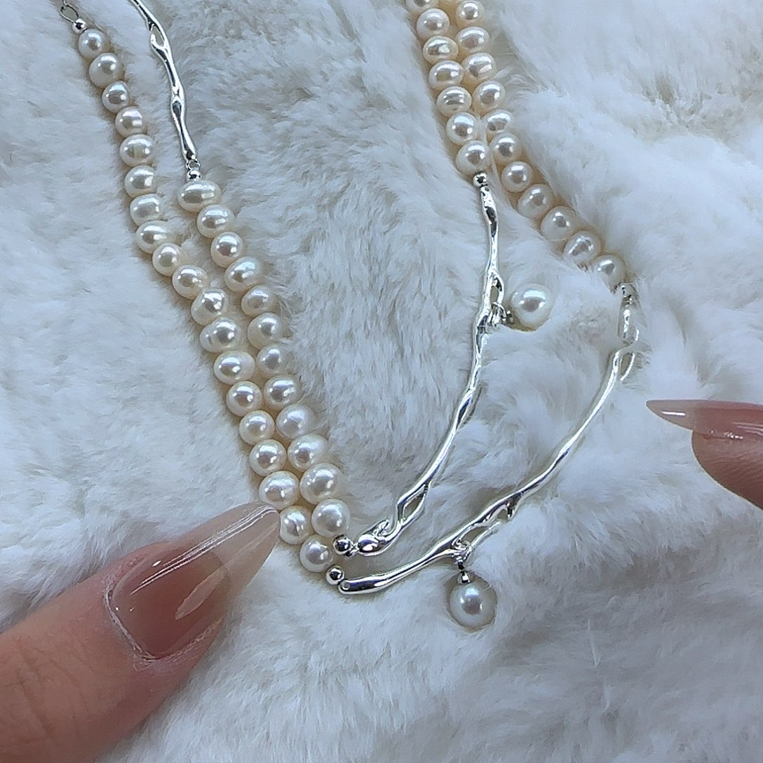未镶嵌项链定制360淡水珍珠