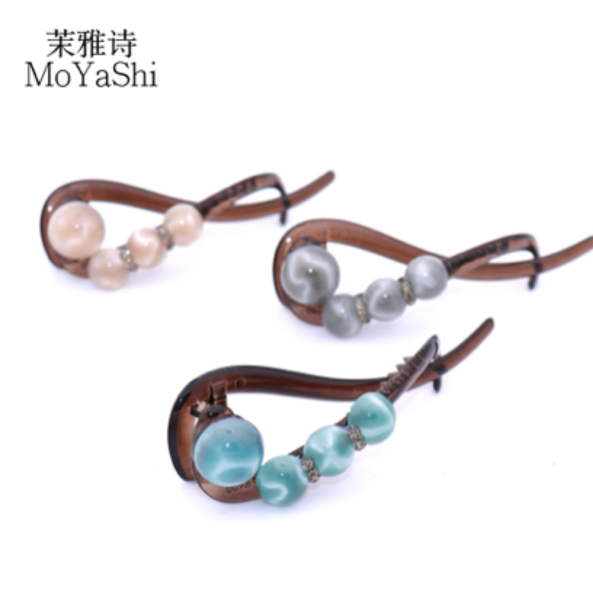 赫本王妃【歆一】珠珠气质时尚优雅感扭扭夹MY251