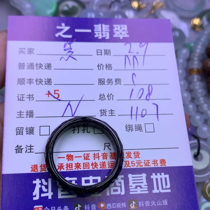 翡翠颈饰未镶嵌景*言