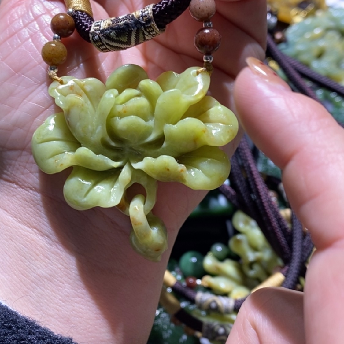 【闪购商品】岫玉毛衣链未镶嵌