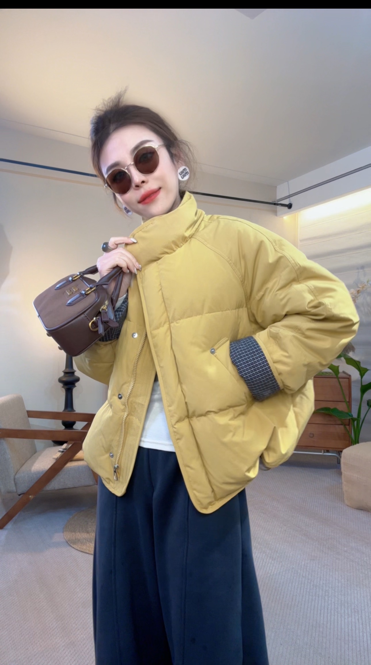 棉服2025冬季新款棉服时尚百搭显瘦长袖休闲棉服外套女