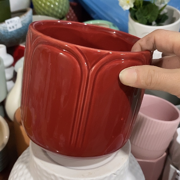 陶摆件陶盆有孔 瑕疵介意勿拍