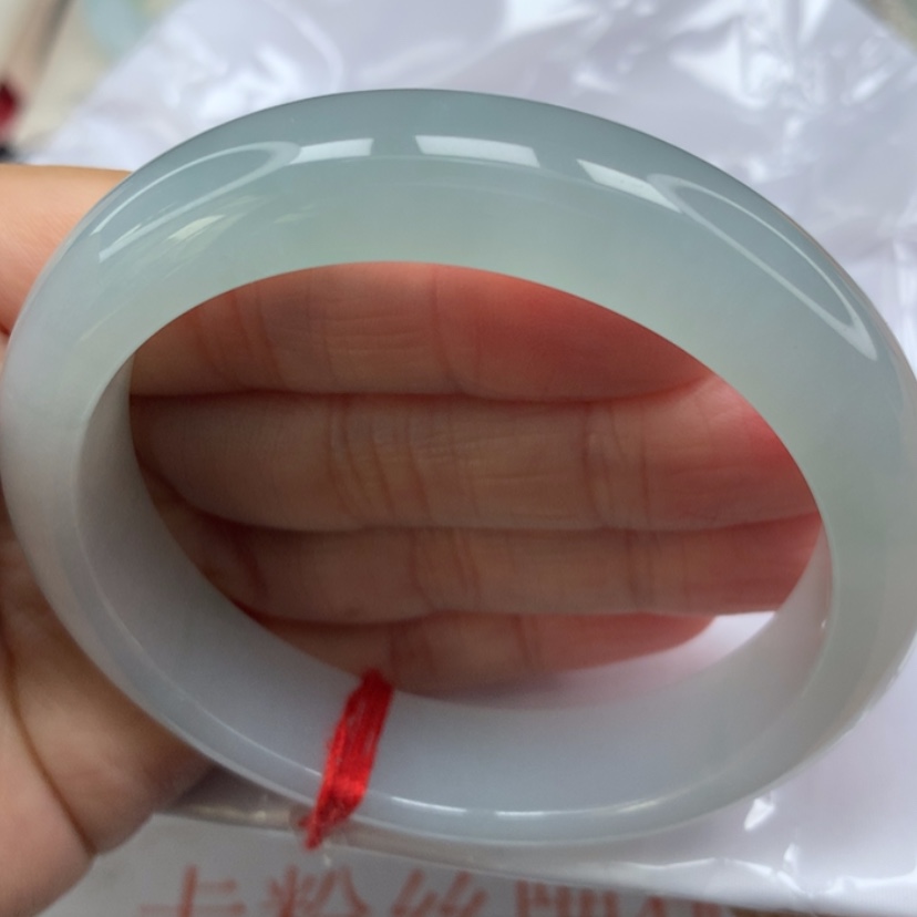 【闪购商品】翡翠手镯未镶嵌冰胶果冻晴手镯5657圈27号