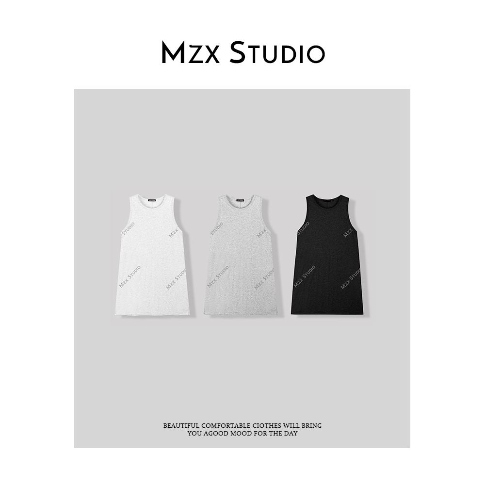 MZX 春季慵懒风休闲简约圆领显瘦背心BX7375-X