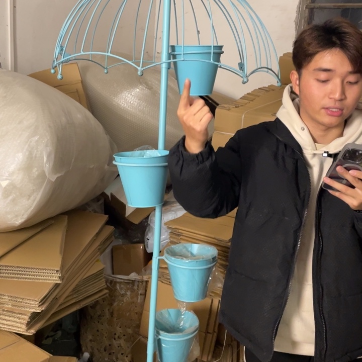 【闪购商品】千*陶瓷摆件伞花架（缺螺丝）样品摆件