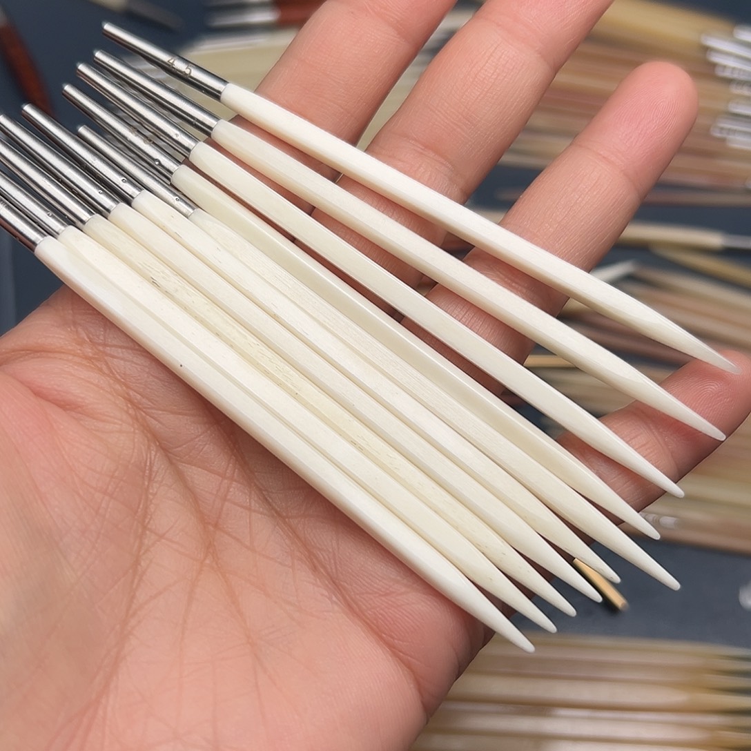 4.5牛骨白方毛衣针方针