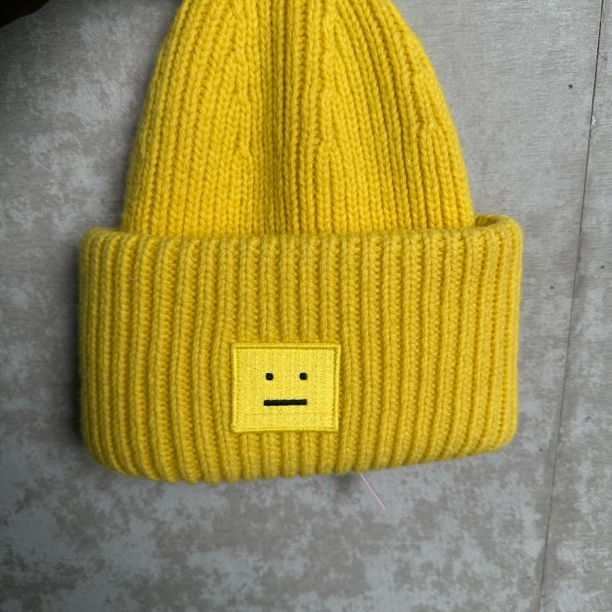 未使用 WE11 DONE 1*1/Acne Studio/刺绣笑脸冷帽/15445