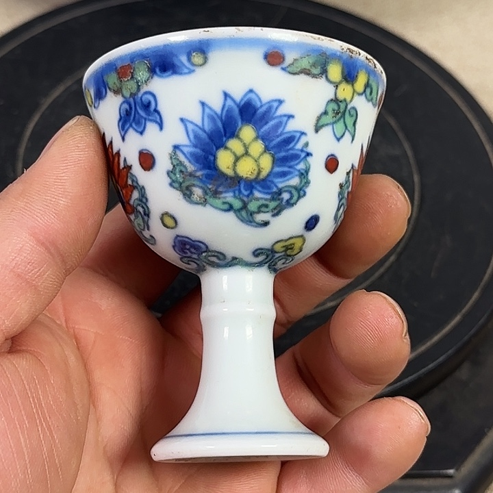 摆件陶瓷纯手工杯子摆件
