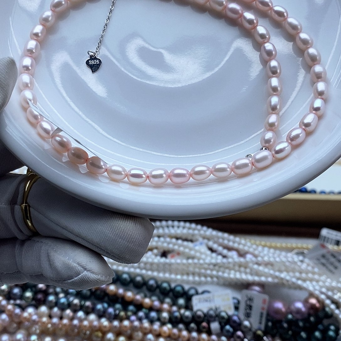 海水珍珠颈饰银S925镶嵌
