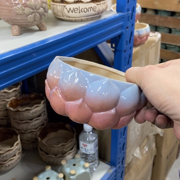 陶瓷花盆单场满9.9发11*6