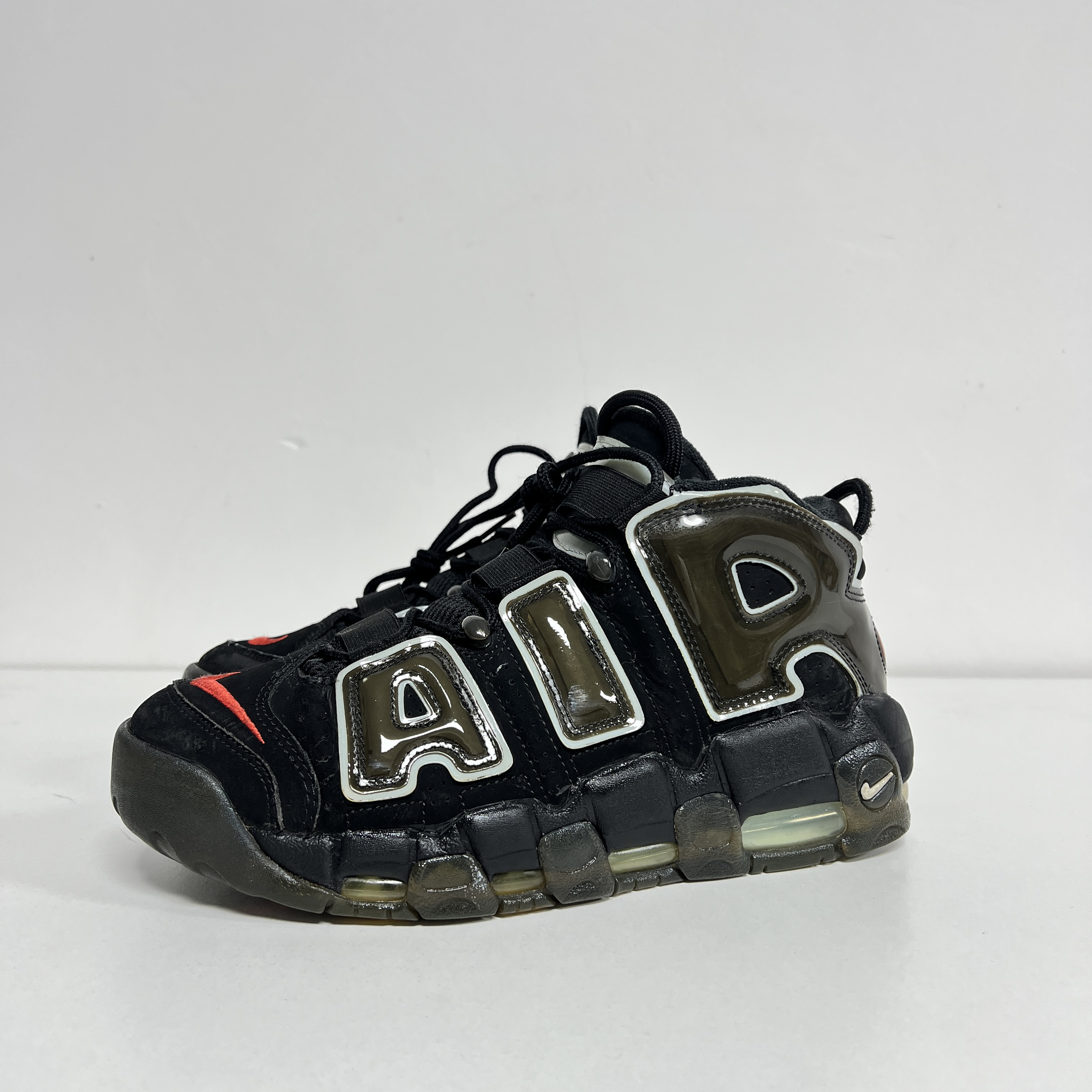 90新 maje 42码/内长265 Air More 皮蓬 黑篮 复古球鞋潮鞋